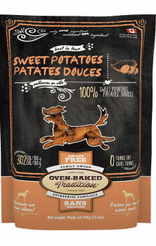 Sac de gâteries naturelles pour chiens – patate douce Oven-Baked Tradition / Bag of natural dog treats – sweet potato Oven-Baked Tradition