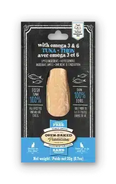 Gâterie en filet sans grains pour chat au thon, hypoallergénique et riche en oméga 3 & 6